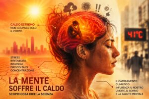 Effetti del caldo sulla salute mentale e sul funzionamento del cervello durante un'ondata di calore.