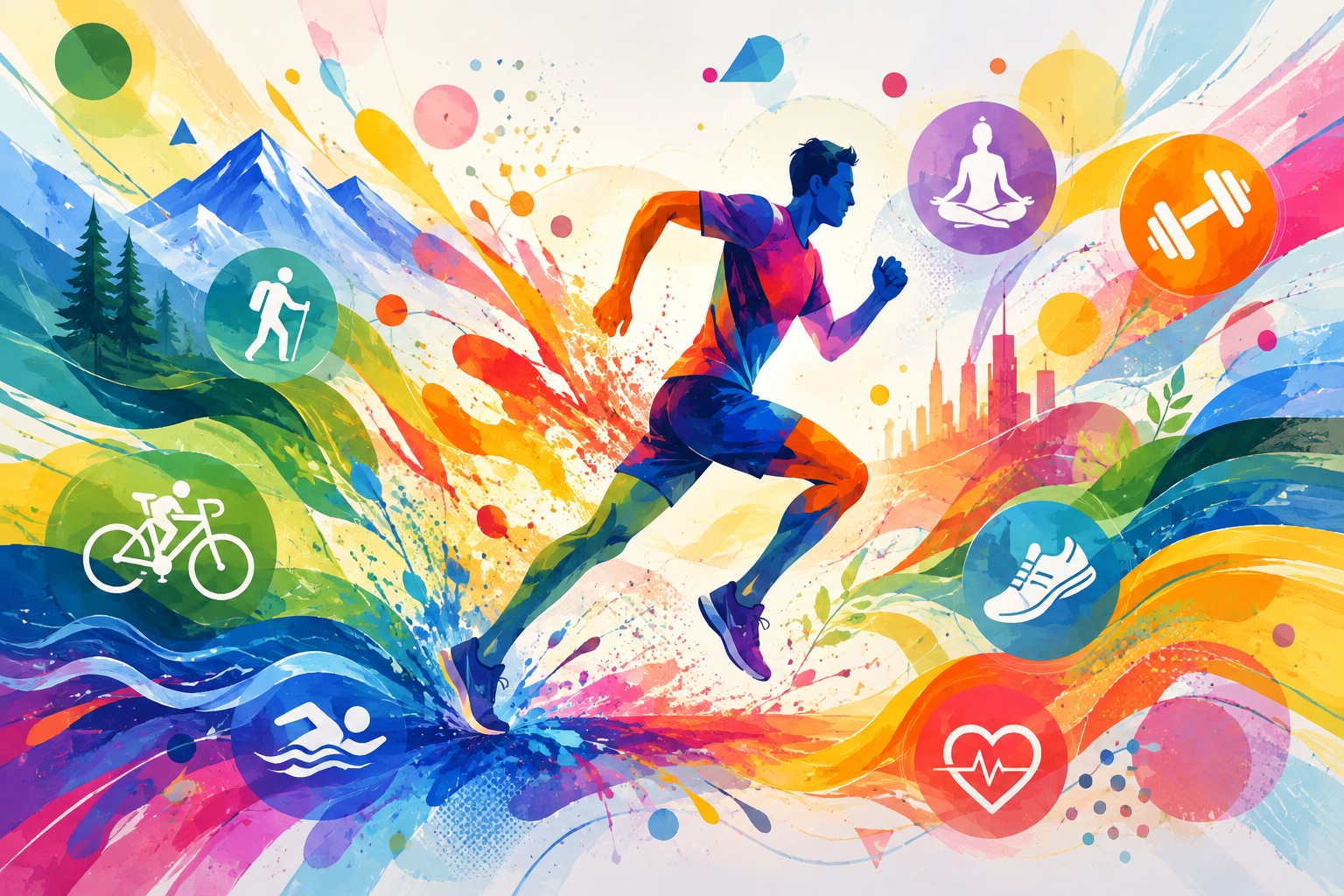 Sport Svizzera 2026, persona che corre e attività fisica all'aria aperta