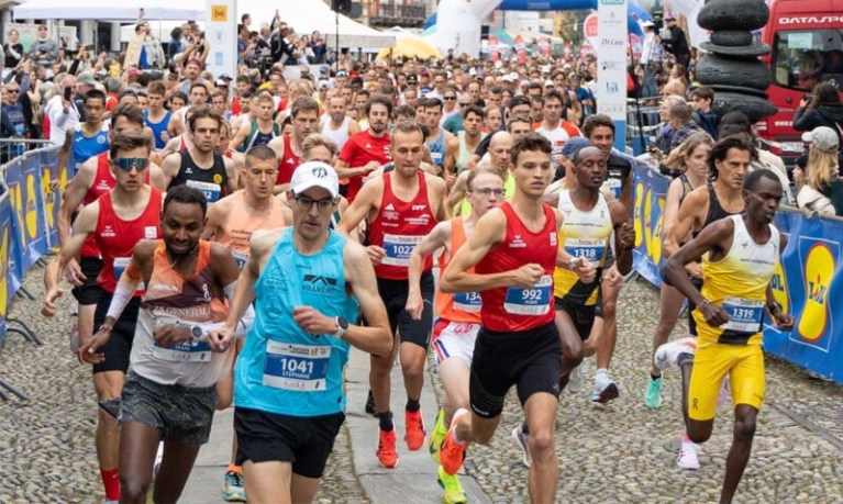 Ascona-Locarno Run 2026 runner nel momento della partenza